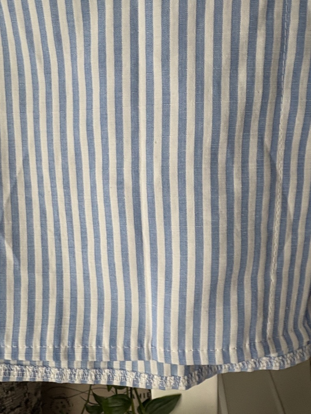 Adorable SHEIN Blue and White Striped Sleeveless Asymmetric Button Top❣️ - Picture 5 of 11
